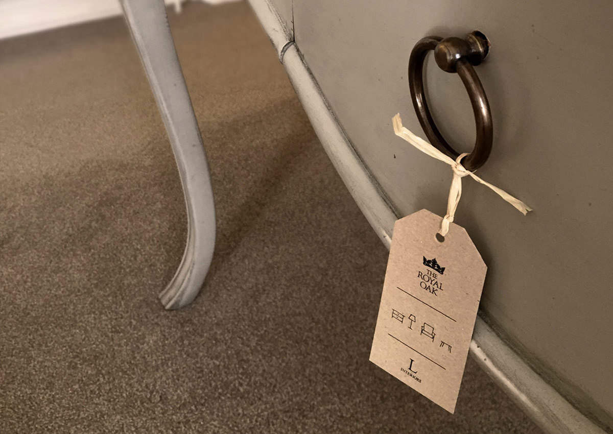 Royal Oak Furniture Tag